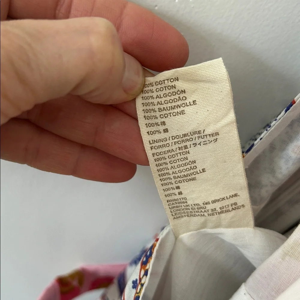 Anthropologie Letmebe Overalls Women’s Medium Patchwork Bohemian Jumper NWT - Picture 16 of 16